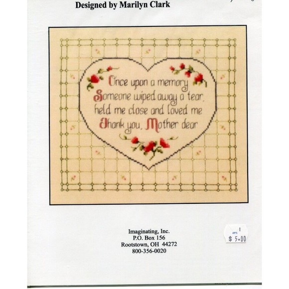 Cross Stitch Chart - Imaginating Inc - Thank You Mother Dear - Picture 1 of 2